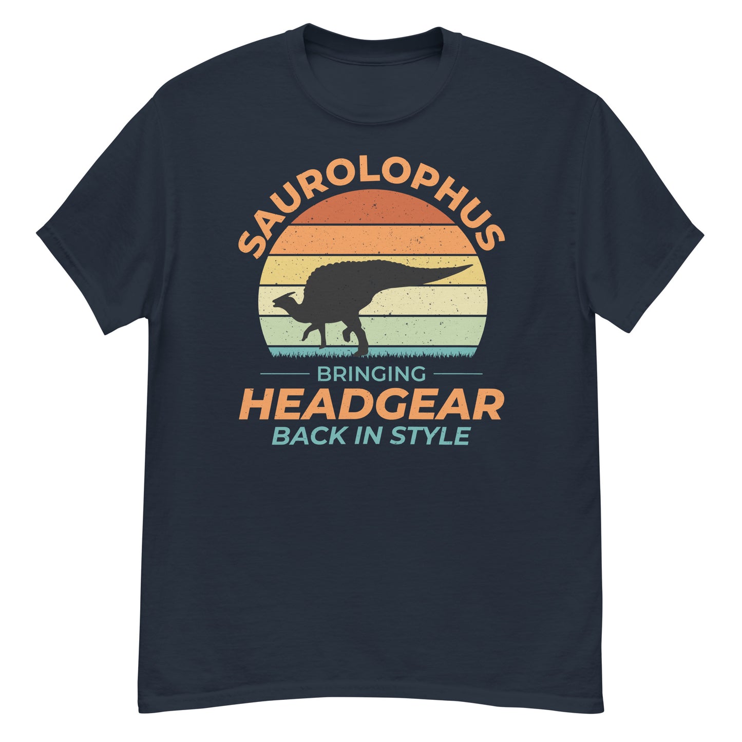 Dinosaur T-Shirt: Saurolophus - Bringing Headgear Back in Style