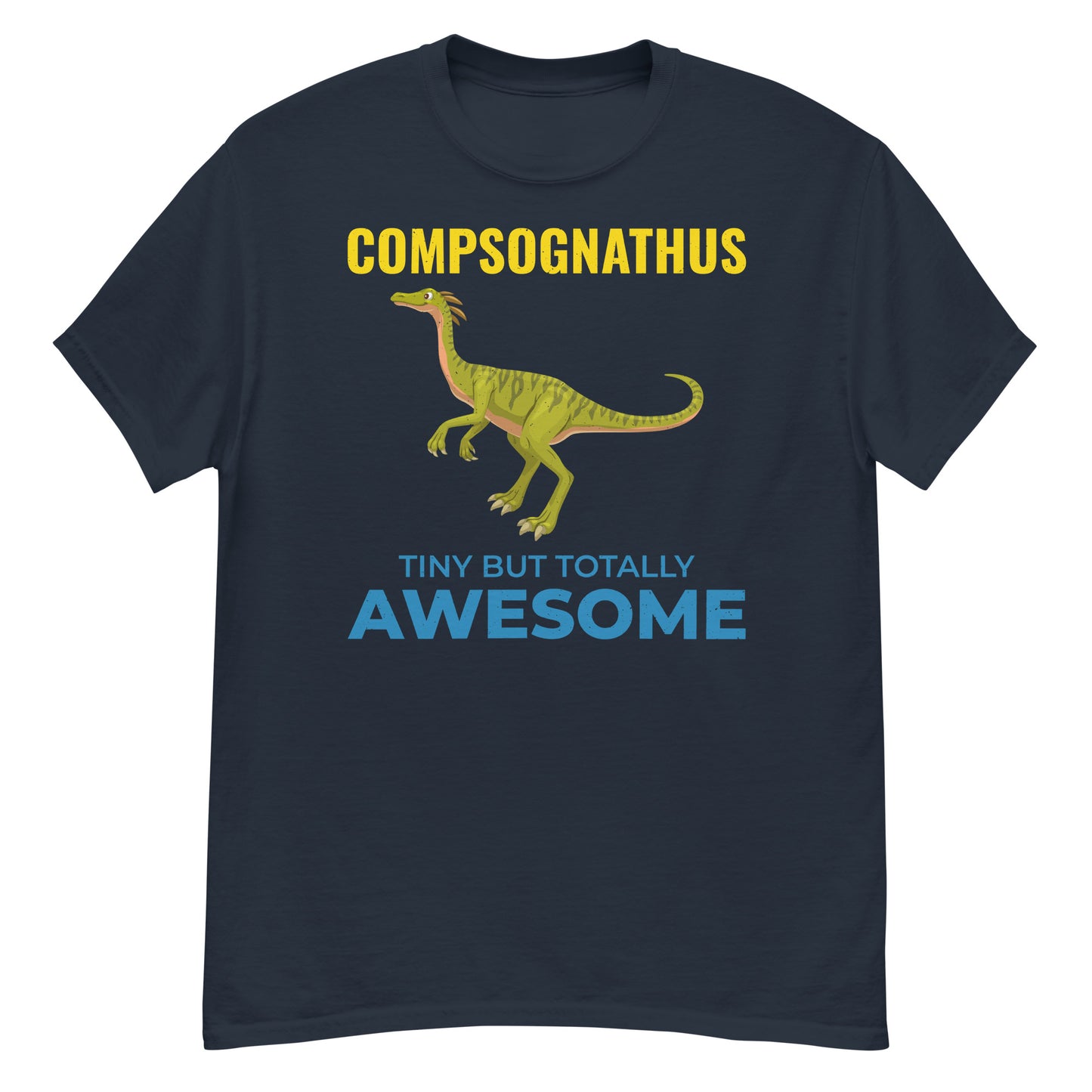 Camiseta de dinosaurio paleontólogo: Compsognathus: diminuto pero absolutamente asombroso