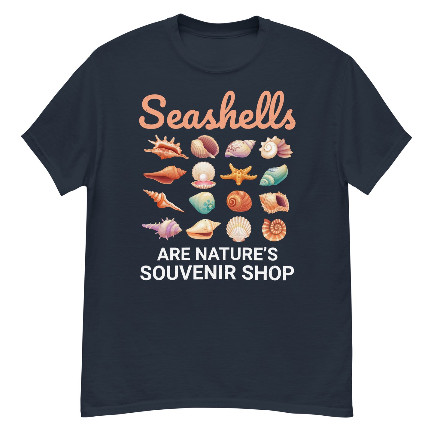 Seashell Collector T-Shirt: Celebrate Nature’s Souvenirs with Seashells