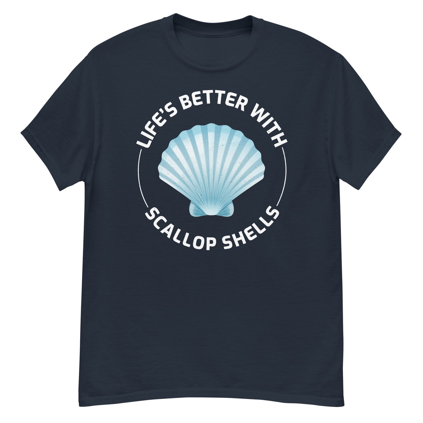 Seashell Collector T-Shirt: Life's Better with Scallop Shells