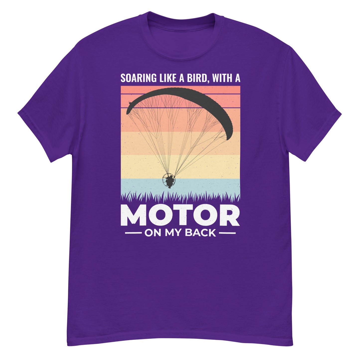 Camiseta de paramotor: volando como un pájaro con un motor en la espalda