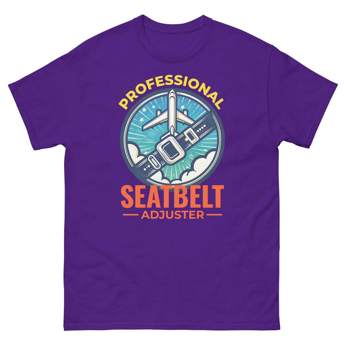 Flight Attendant T-Shirt: "Professional Seatbelt Adjuster"