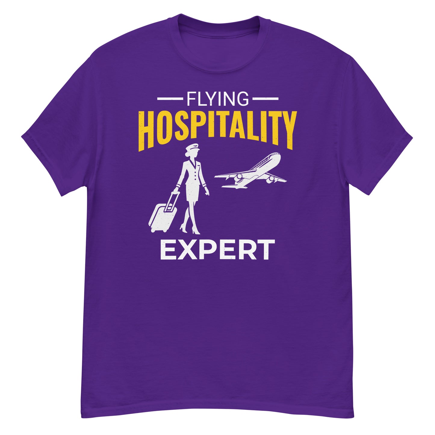 Flugbegleiter-T-Shirt: „Flying Hospitality Expert“