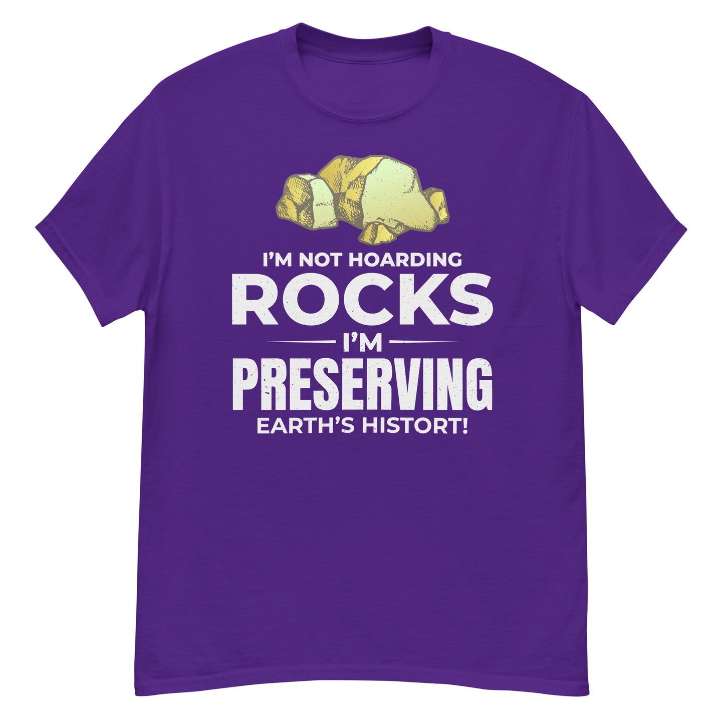 T-Shirt zum Sammeln von Steinen: Bewahrung geologischer Proben für zukünftige Generationen