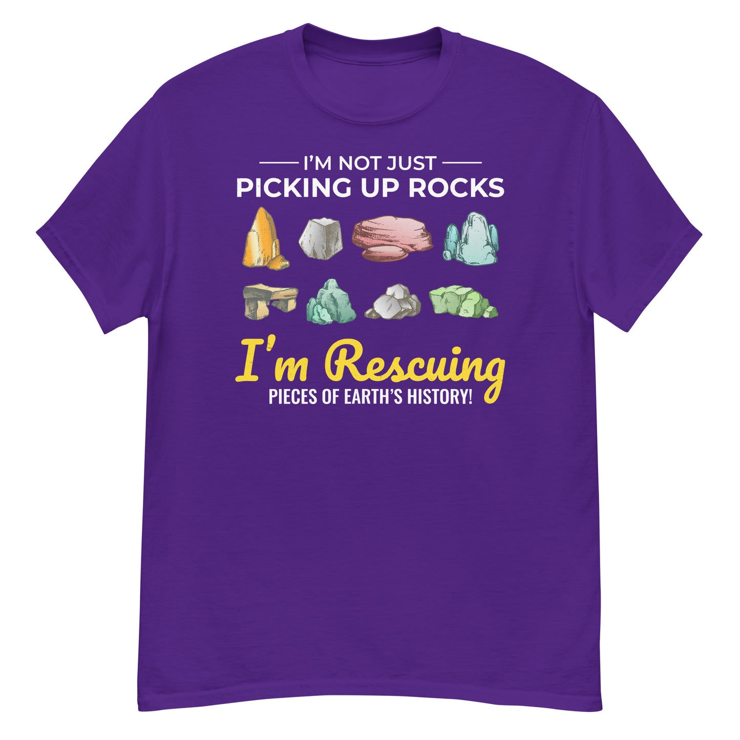 Rock Collecting T-Shirt: Rescuing Pieces of Earth's History