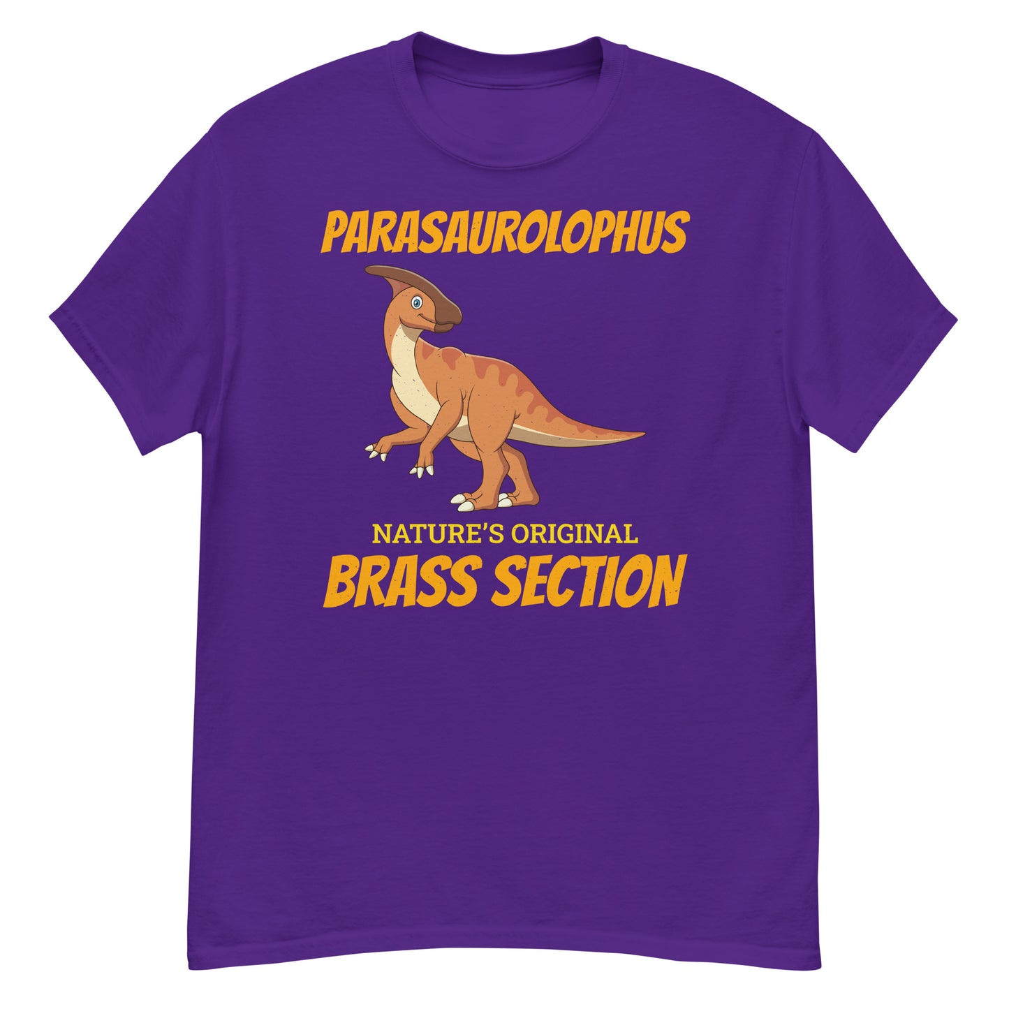 Paleontologist Dinosaur T-Shirt: Parasaurolophus - Nature's Original Brass Section