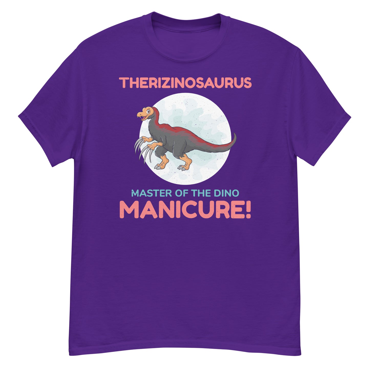 Dinosaurier-T-Shirt für Paläontologen: Therizinosaurus – Meister der Dino-Maniküre!