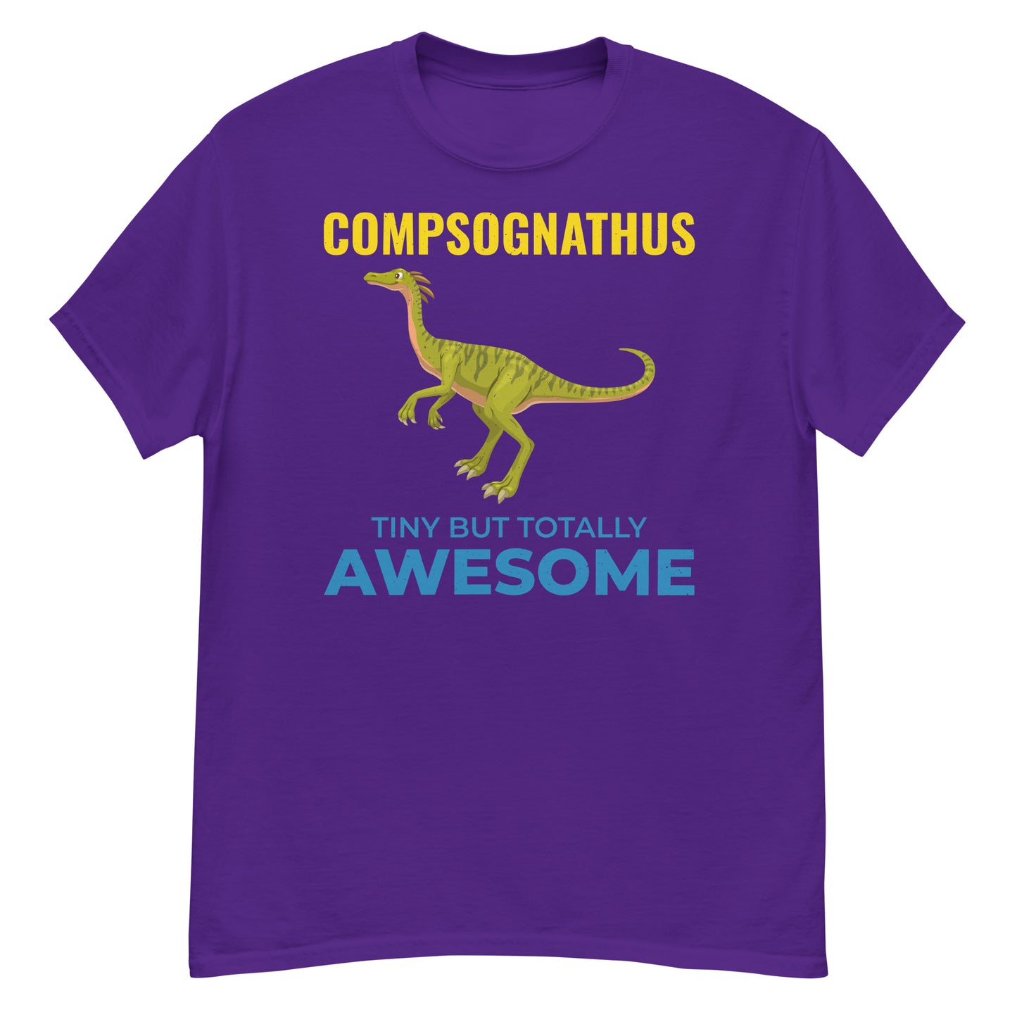 Camiseta de dinosaurio paleontólogo: Compsognathus: diminuto pero absolutamente asombroso