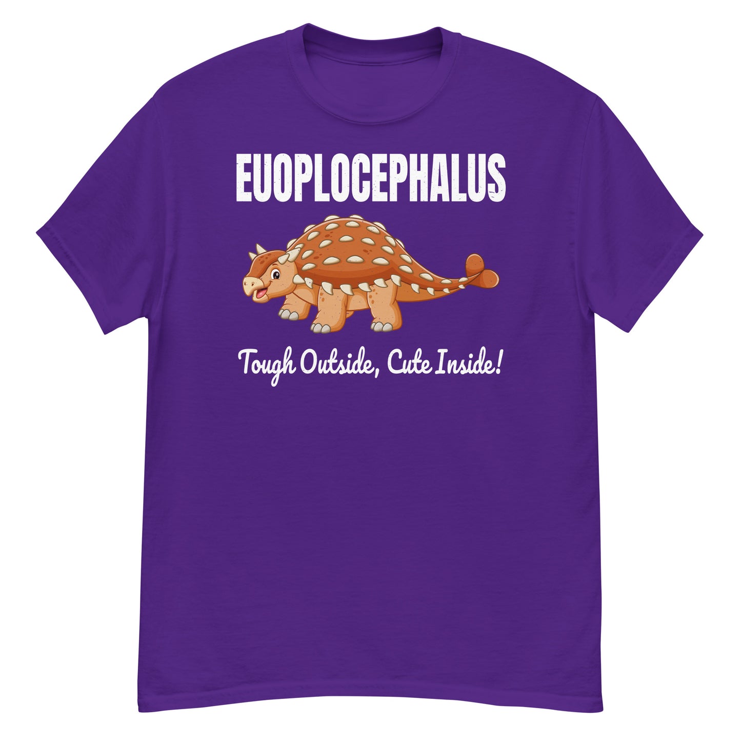 Camiseta de dinosaurio Euoplocephalus: ¡dura por fuera, linda por dentro!