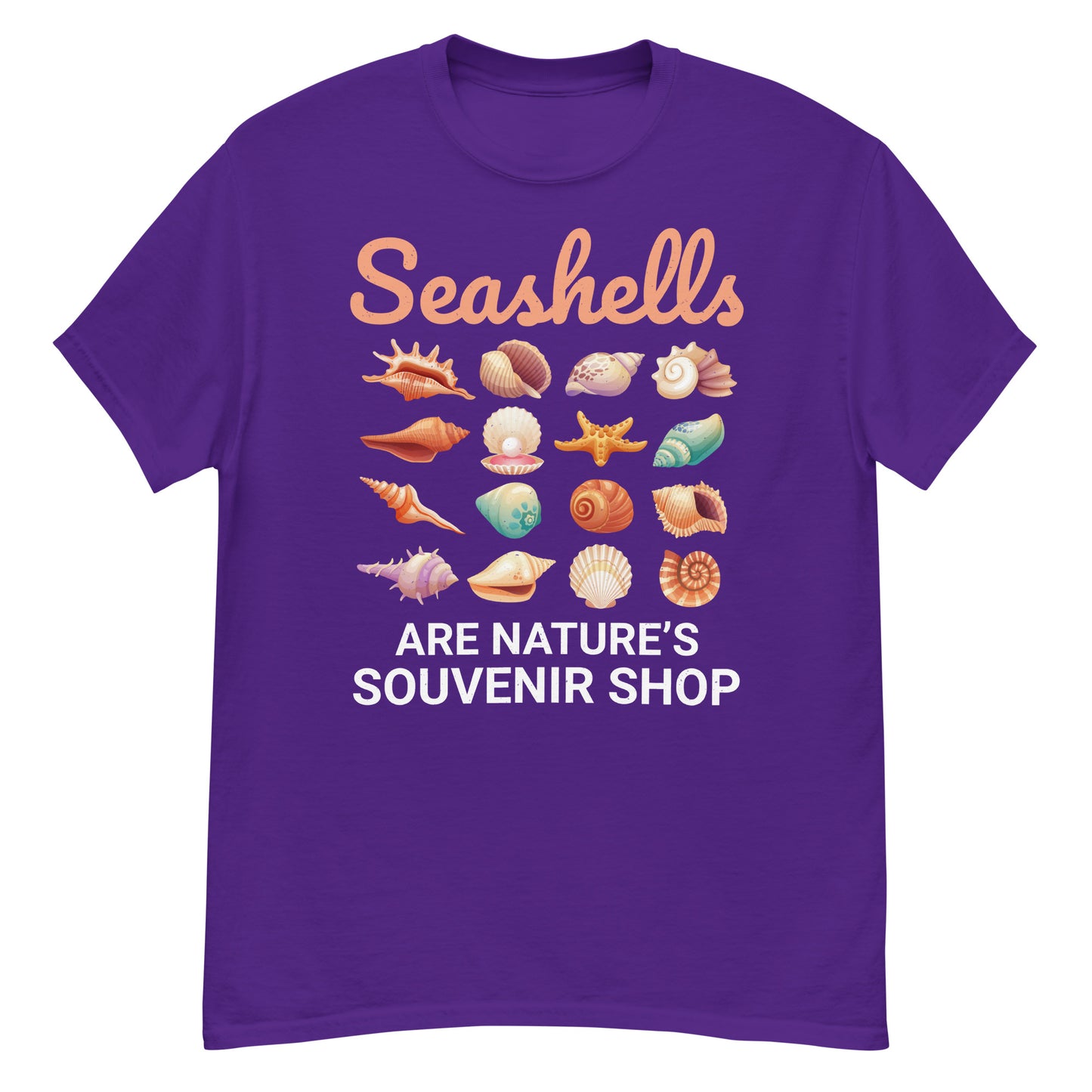 Camiseta de coleccionista de conchas marinas: celebre los recuerdos de la naturaleza con conchas marinas