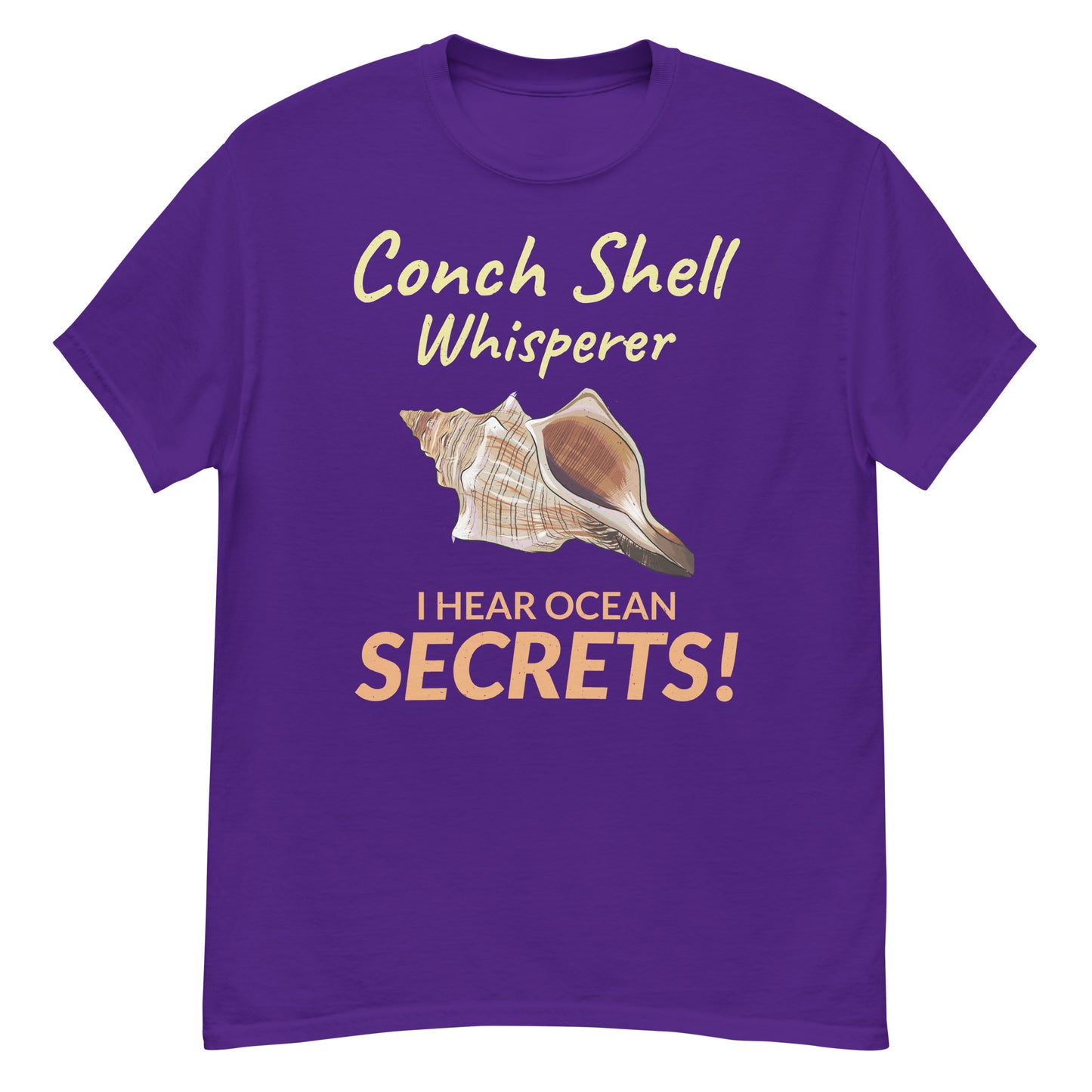 T-Shirt für Muschelsammler: Conch Shell Whisperer – Ich höre Ozeangeheimnisse!