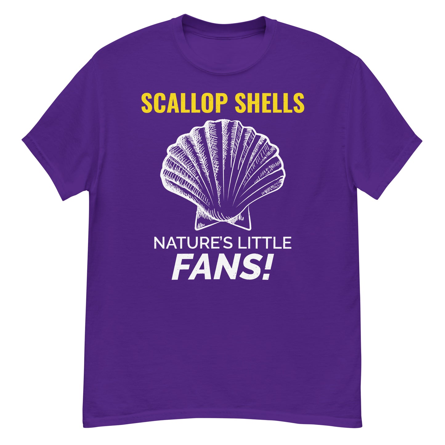 Seashell Collector T-Shirt: Scallop Shells – Nature's Little Fans!