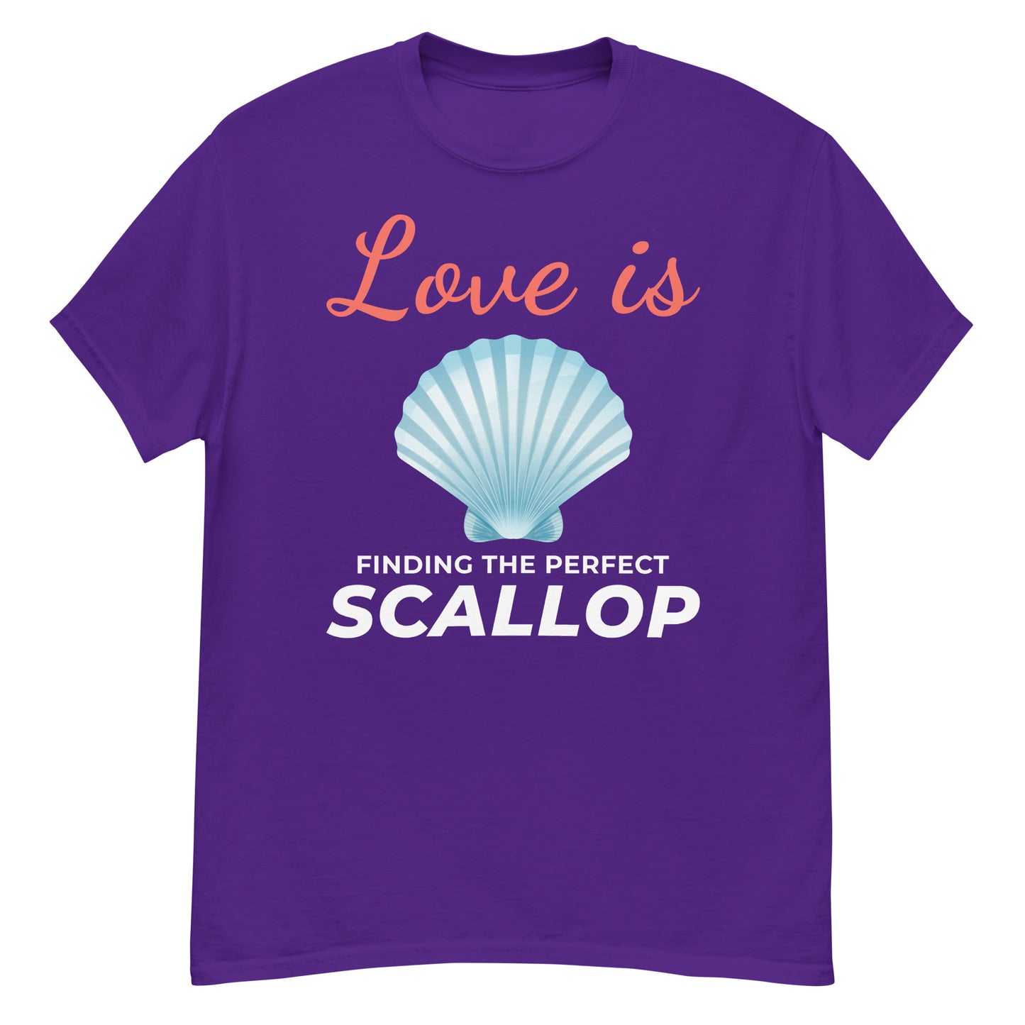 Seashell Collector T-Shirt: Love is Finding the Perfect Scallop Shell