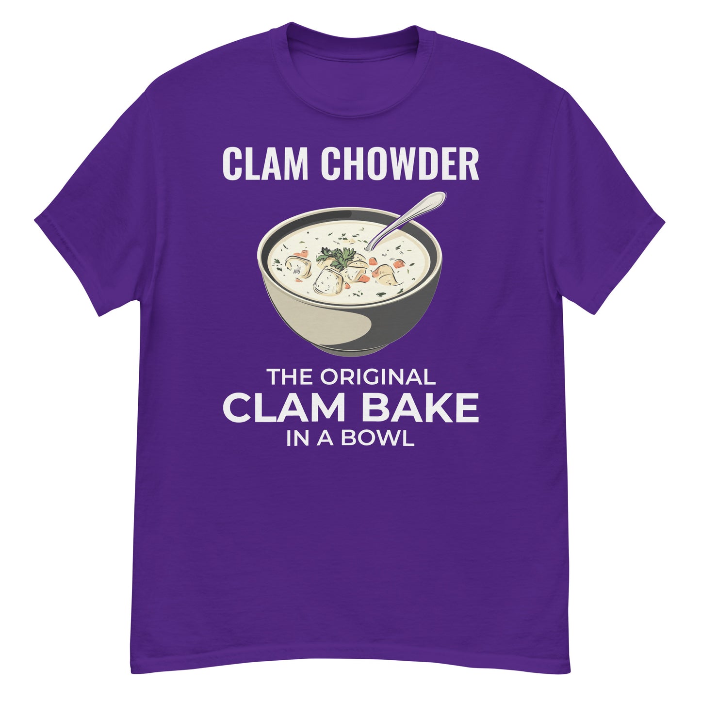 Clam Chowder T-Shirt: The Original ‘Clam Bake’ in a Bowl