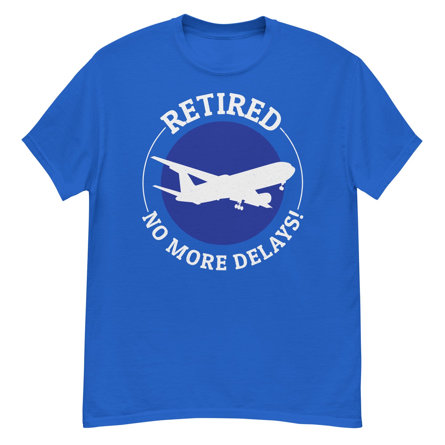 Camiseta de asistente de vuelo jubilado: ¡no más retrasos!