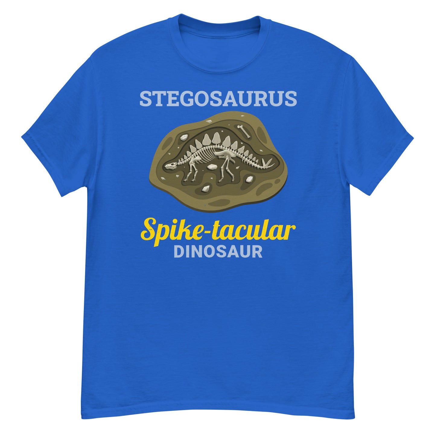 Paleontologist T-Shirt: "Stegosaurus - The Most Spike-tacular Dinosaur"