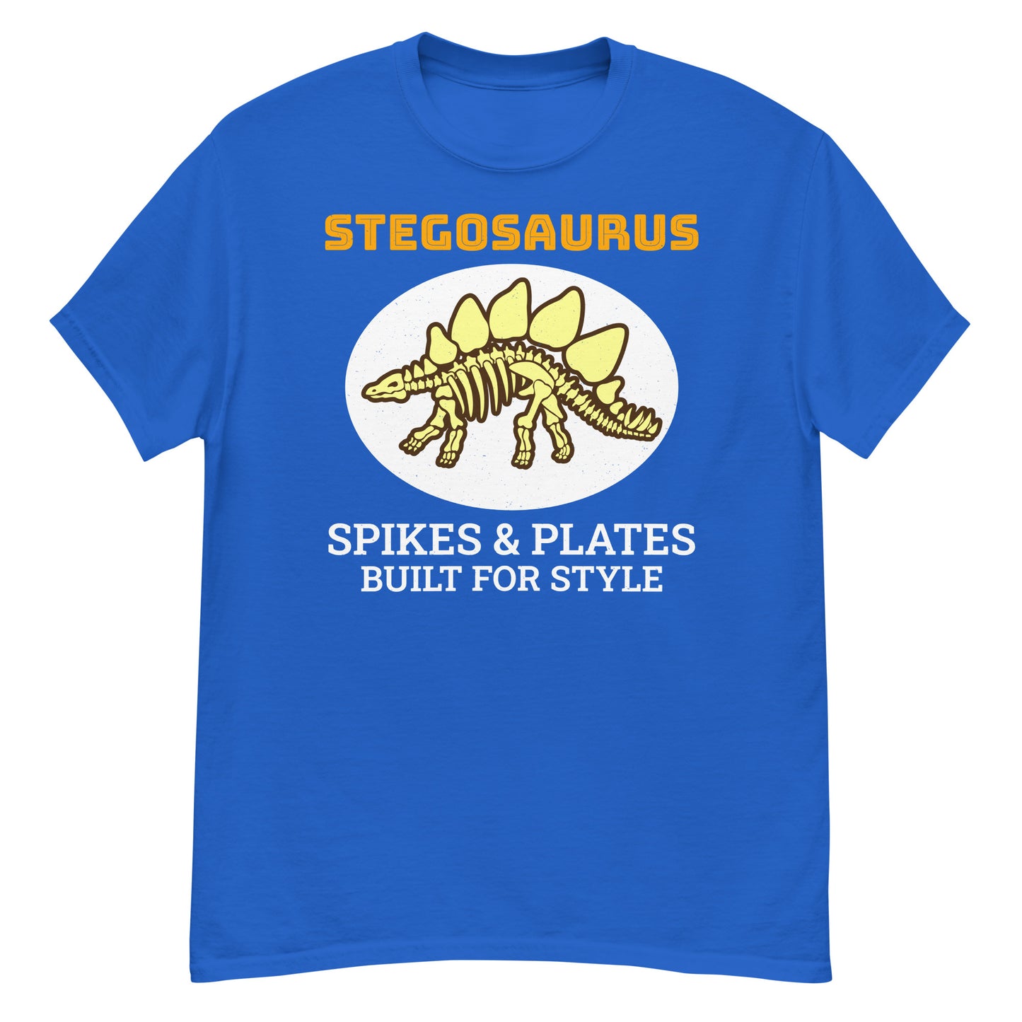 Paläontologen-T-Shirt: Stegosaurus - Stacheln und Platten, gebaut für Stil