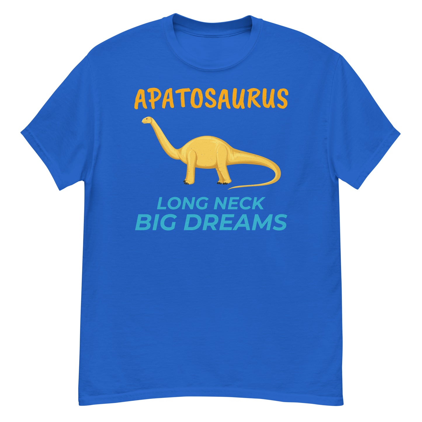 Paläontologen-T-Shirt: „Apatosaurus – Langer Hals, große Träume“