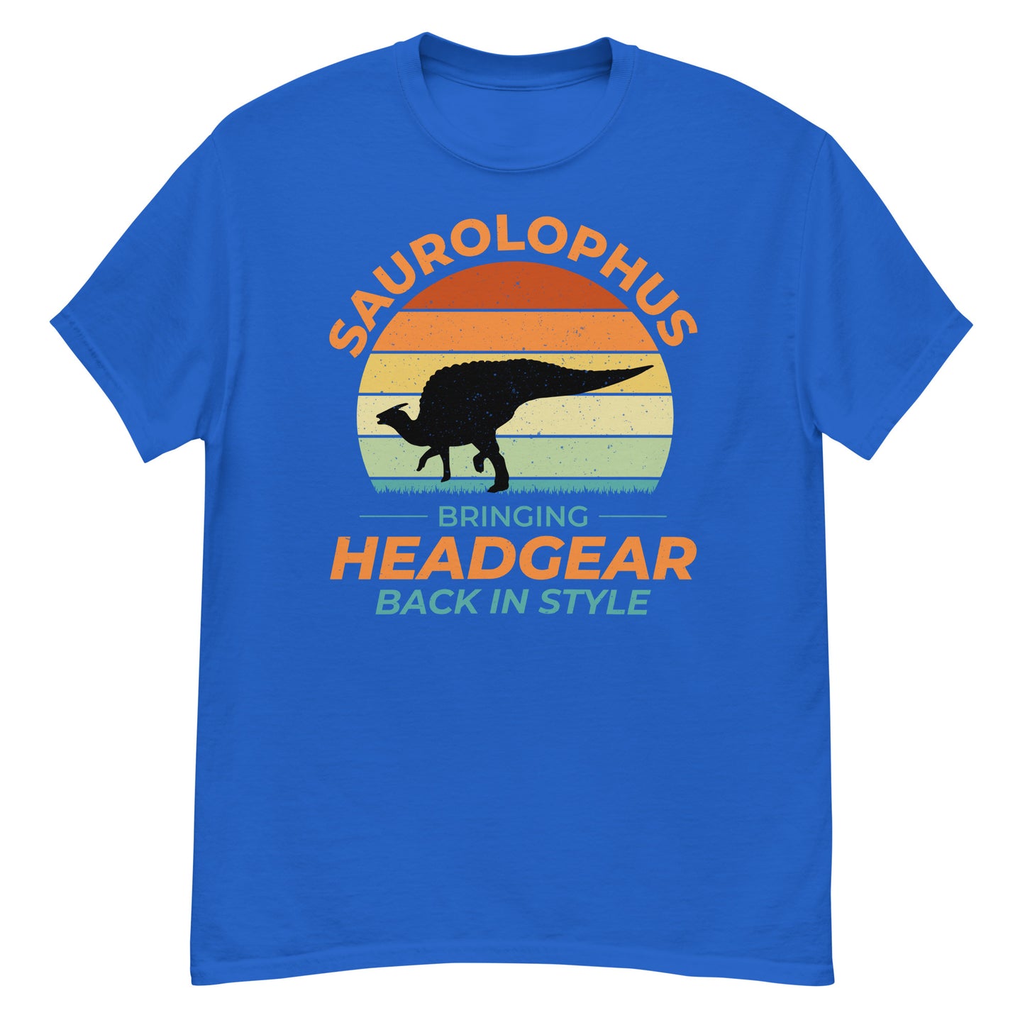 Dinosaur T-Shirt: Saurolophus - Bringing Headgear Back in Style