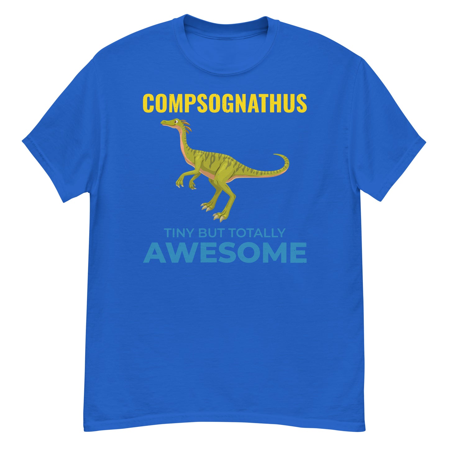 Camiseta de dinosaurio paleontólogo: Compsognathus: diminuto pero absolutamente asombroso