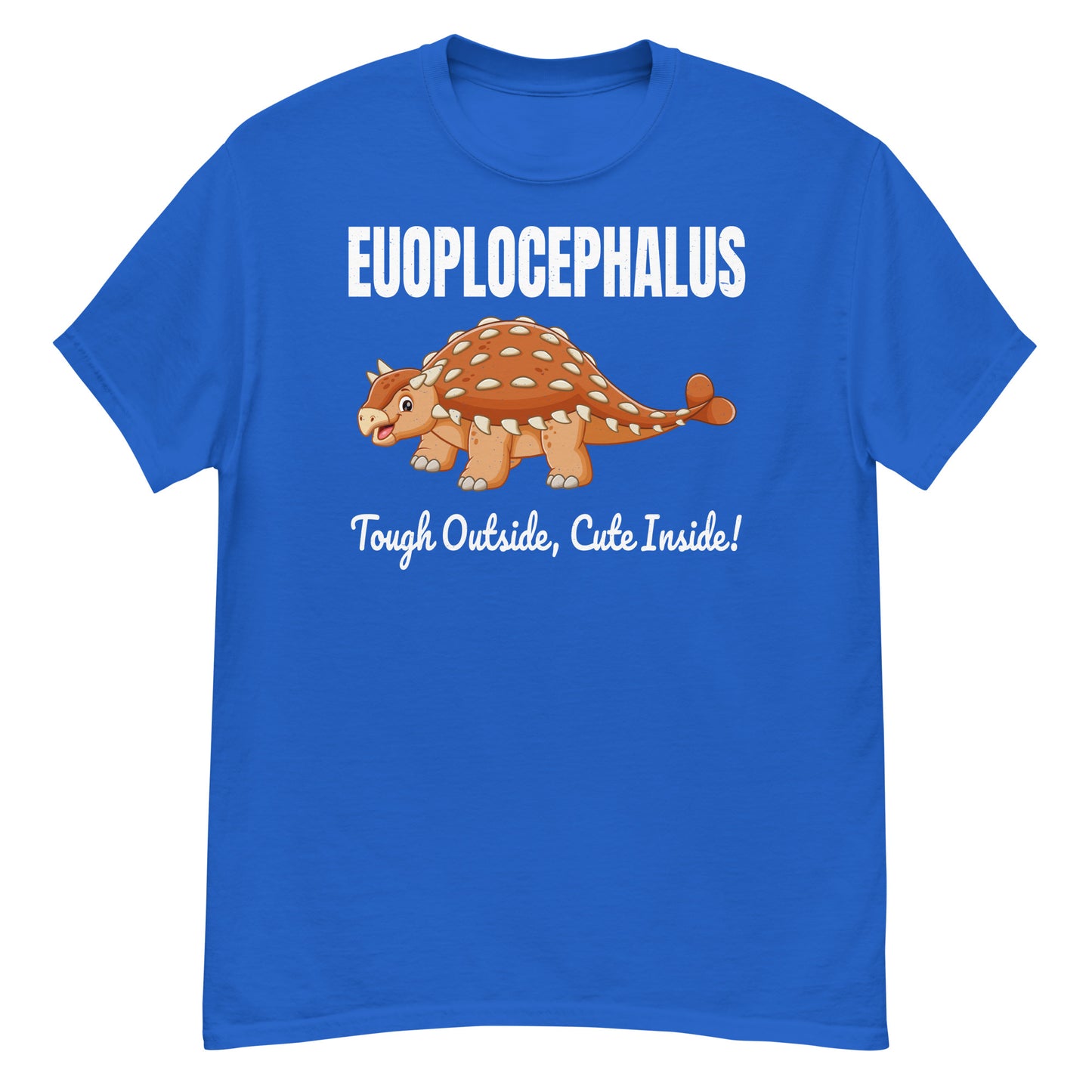 Camiseta de dinosaurio Euoplocephalus: ¡dura por fuera, linda por dentro!