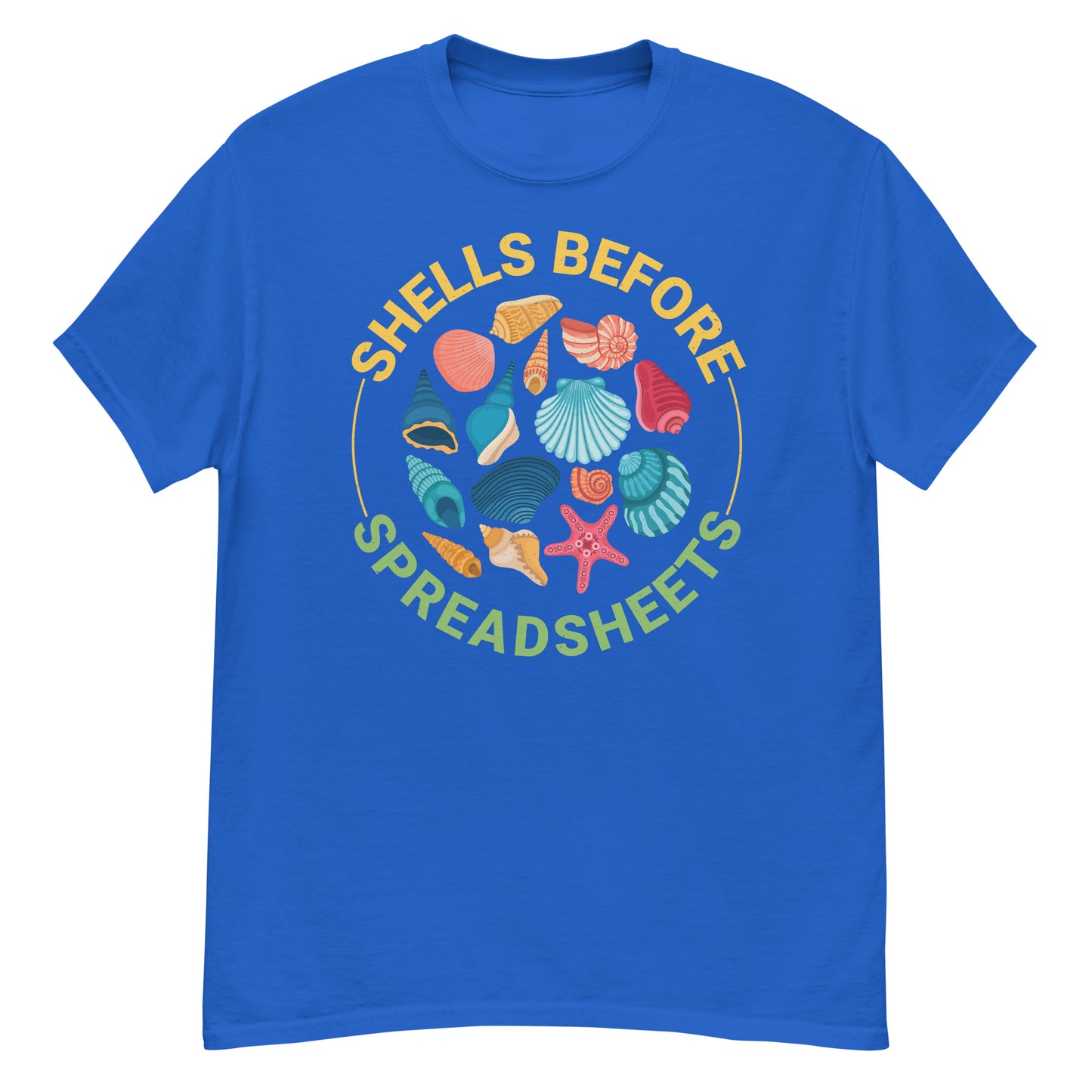 Seashell Collector T-Shirt: Shells Before Spreadsheets