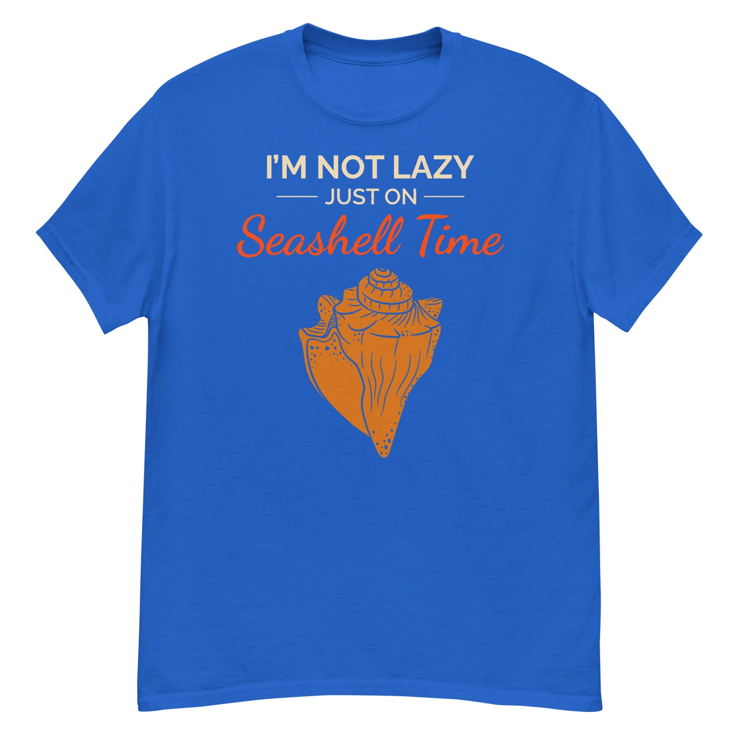 Seashell Collector T-Shirt: I’m Not Lazy, Just on Seashell Time